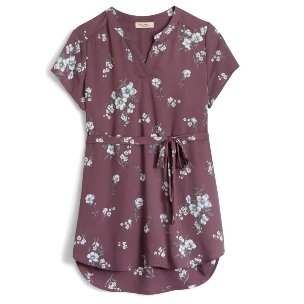 Segura Short Sleeve Tie Waist Maternity Blouse